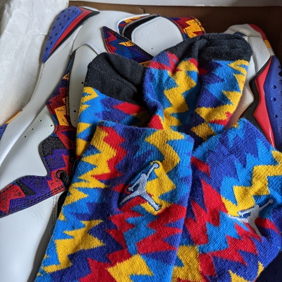 Nike Air Jordan 7 Retro Ugly Sweater Nothing but Net Size 13 - Picture 13 of 15